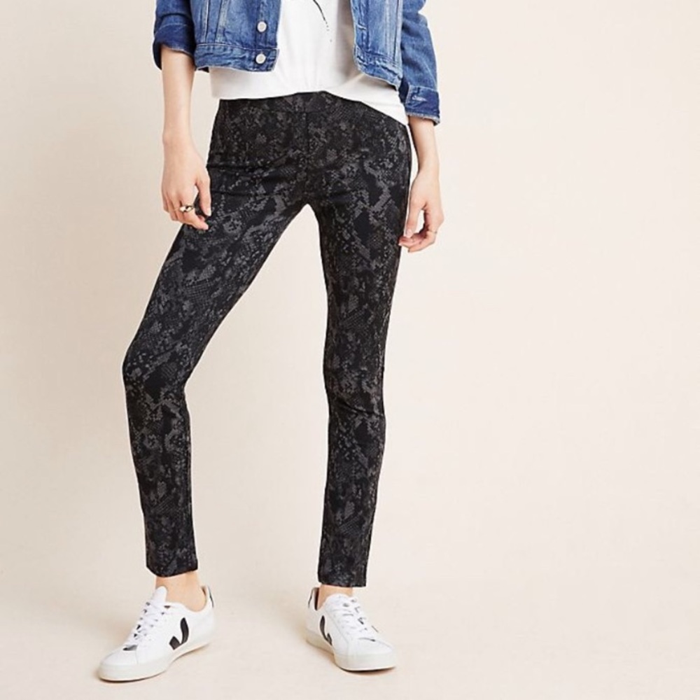 Sanctuary snakeskin pattern pants.